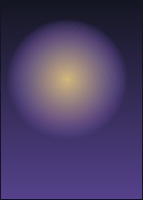 A warm yellow centre held inside deep violet.